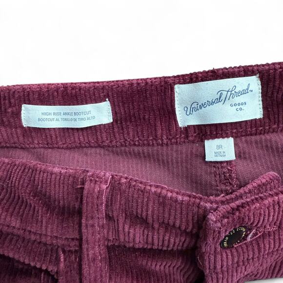 Universal Thread Corduroy Pants 8R – Dark Academia Fall Quiet Luxury Bootcut - Picture 10 of 15